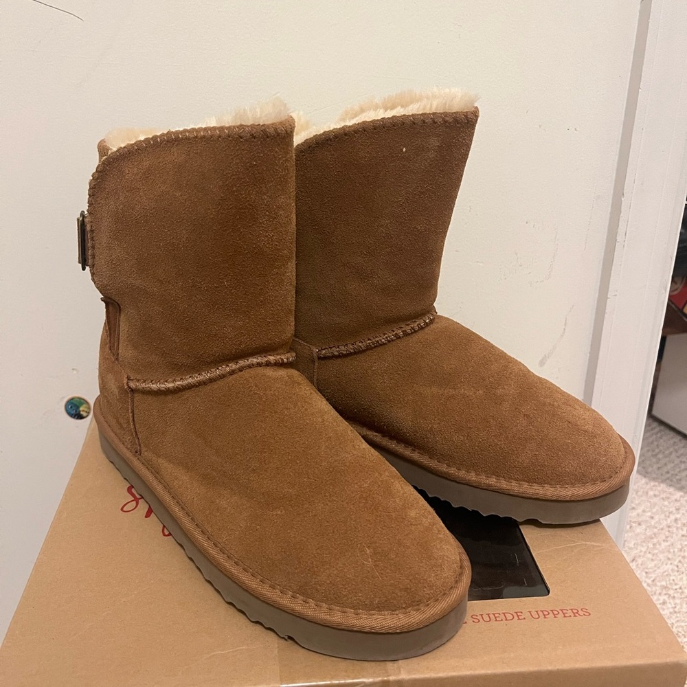 Style & Co Brown Suede Ankle Boots